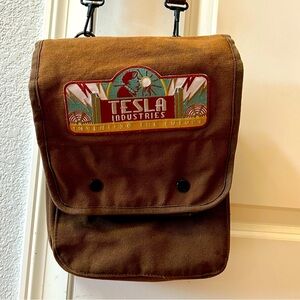 Rothco Tesla Industries crossbody map adventure bag. Embroidered patch. Military